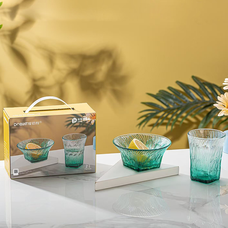 【太保形象品】度佰特 悦色杯碗两件套 YS-2