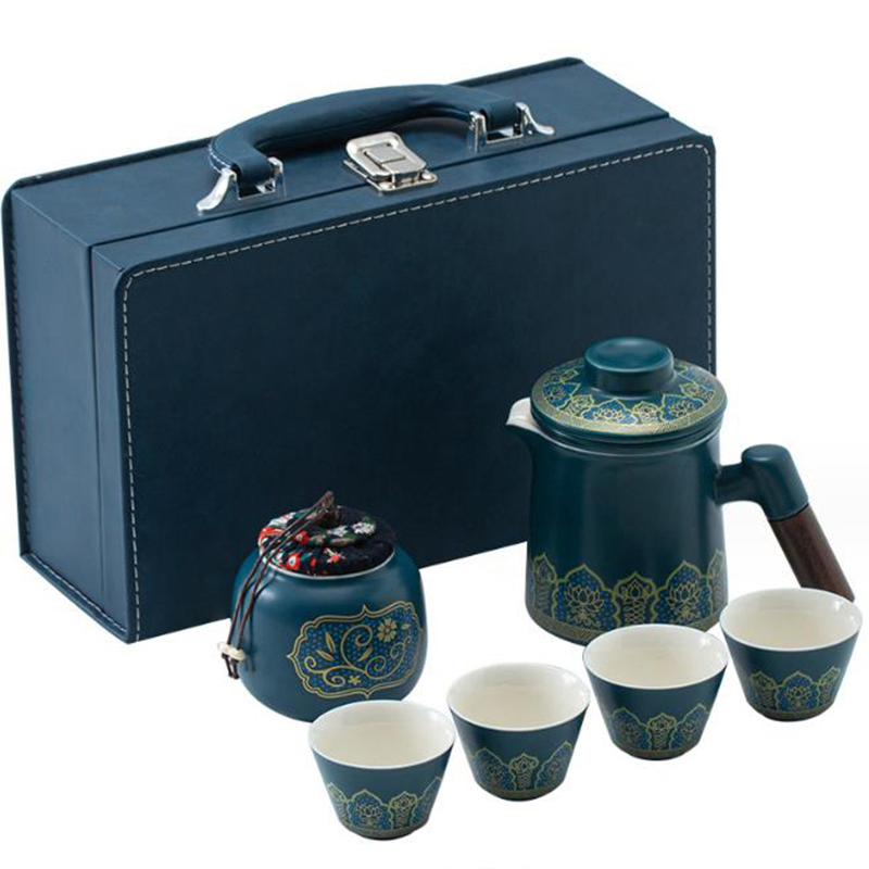 乐唯诗 堆花旅行茶具套装