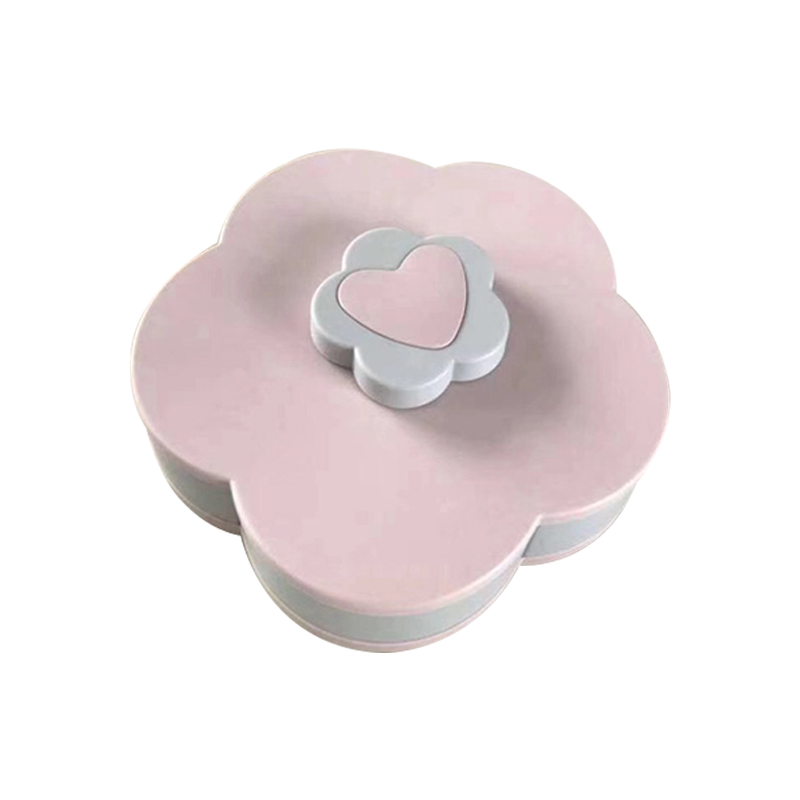 皖亭 280*280*90mm 旋转果盘 粉色 0.7kg 计价单位:个