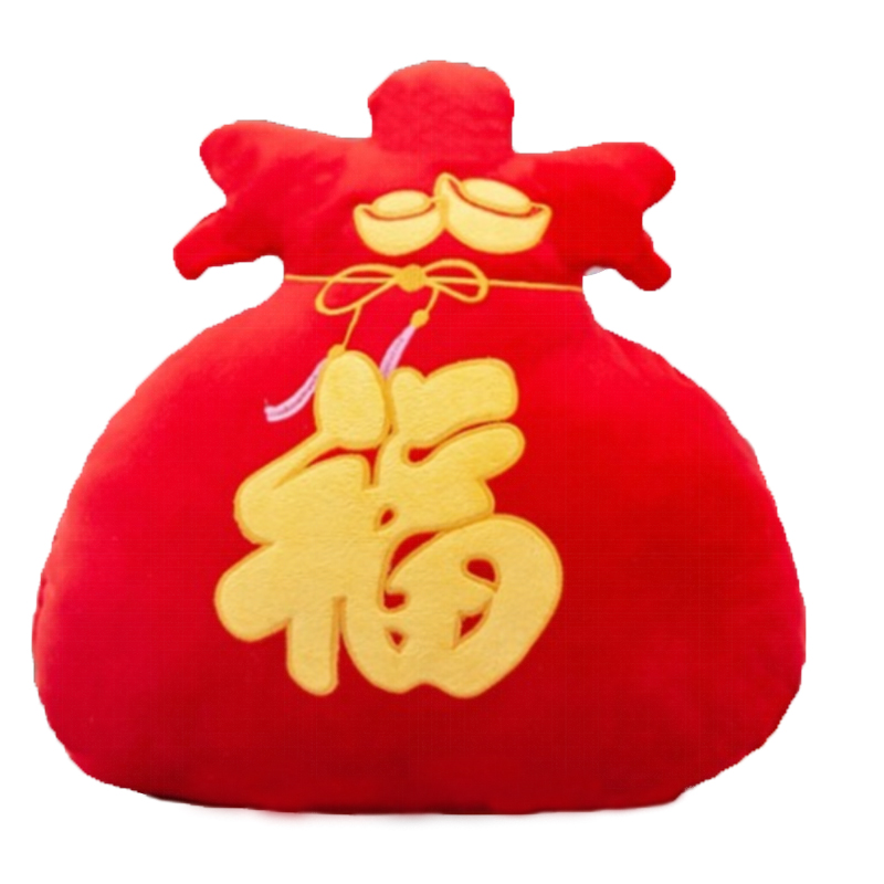 ESURF 35*35cm 喜庆福字手暖抱枕 计价单位:个