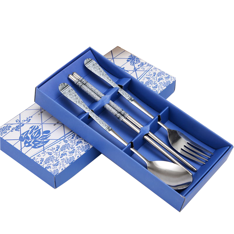 酷家 KUMAHOME FH-2647 创意实用餐具三件套 115g 灰褐色 计价单位:套