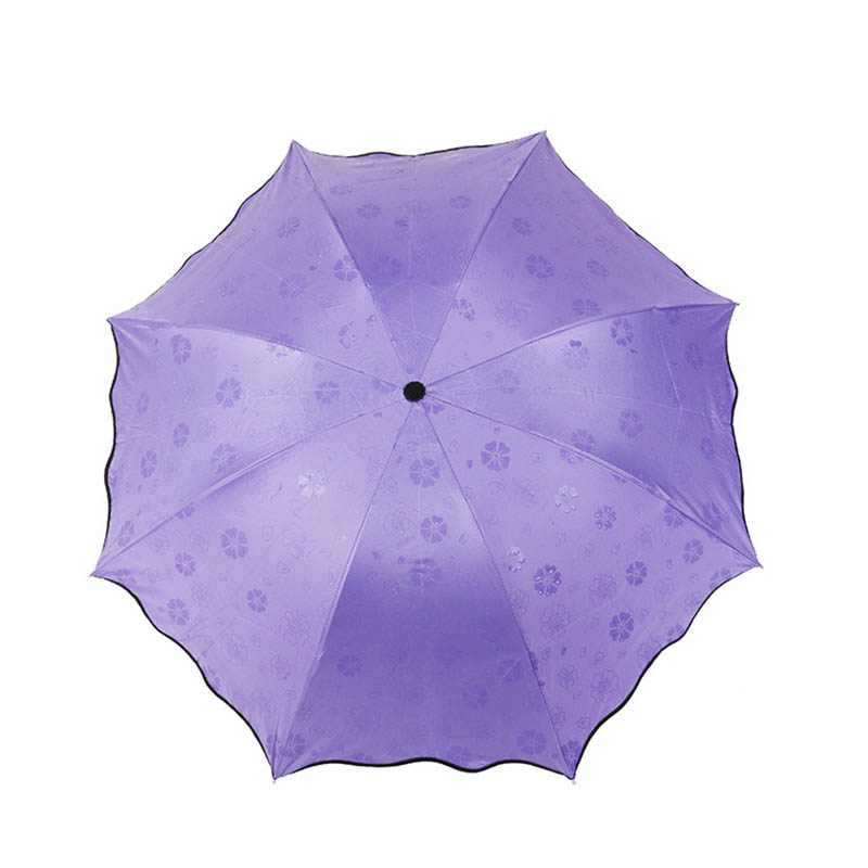 三鹰 C007 8骨遇水开花伞 紫色 计价单位:把