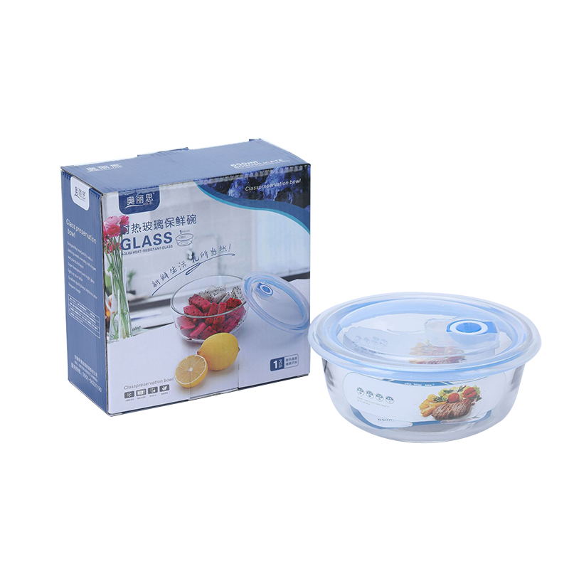 奥丽思 160*75*160mm 耐热玻璃保鲜碗单个装 650ml 计价单位:个