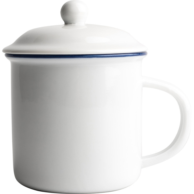 乐唯诗 NERVISHI 110*98*165mm 怀旧复古仿搪瓷杯 白色 计价单位:个