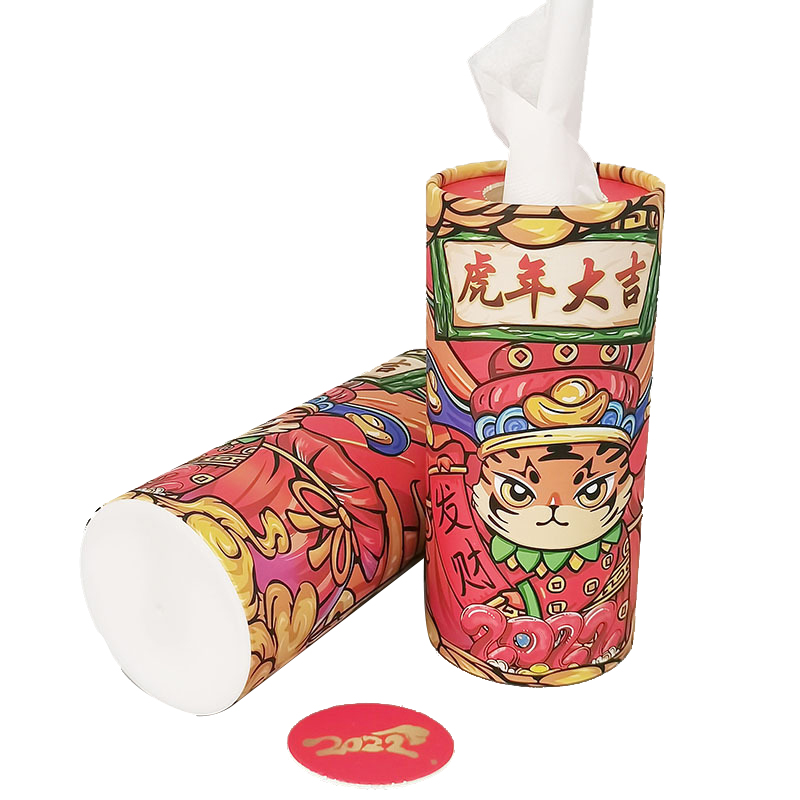 纸为福到 14.7*6.8cm 虎年大吉车载纸巾2筒装 计价单位: 套