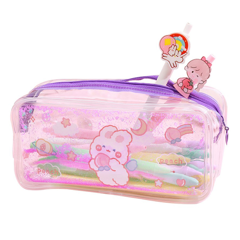 天文 TEN-WIN FH-0622 透明笔袋 粉色 计价单位:个