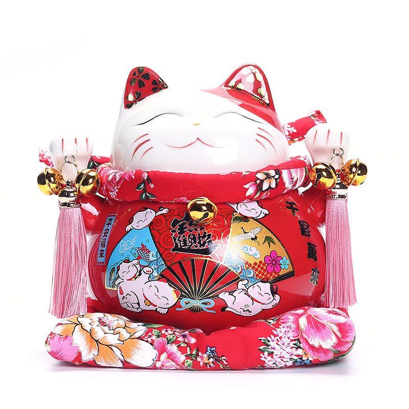 永康 12*12cm 高温烧制陶瓷招财猫 计价单位:个