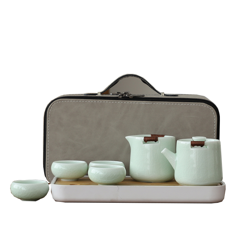 方然 Y-0818 茶具套装 青瓷 计价单位:套