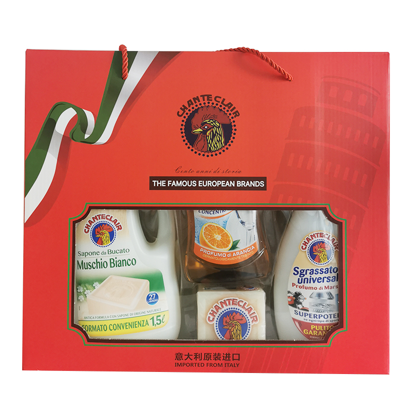 大公鸡 Y-1207 洗护套装四件套 含 洗衣液 洗洁精 洗衣皂 油污净 计价单位:套