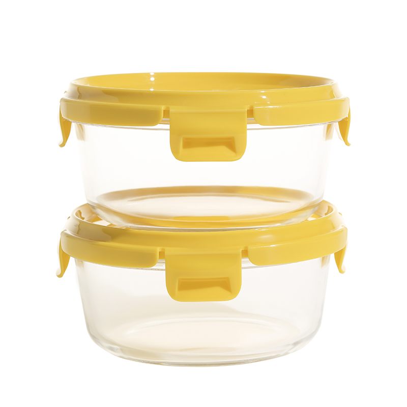 G.DUCK Y1106-22B 小黄鸭高硼硅圆扣保鲜碗两件套 计价单位:套