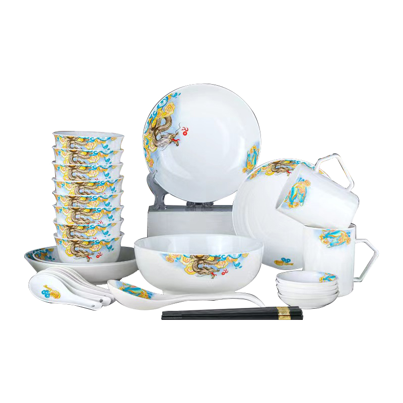瑾明礼 JML-SH36 龙腾盛世 36头餐具套装 计价单位:套