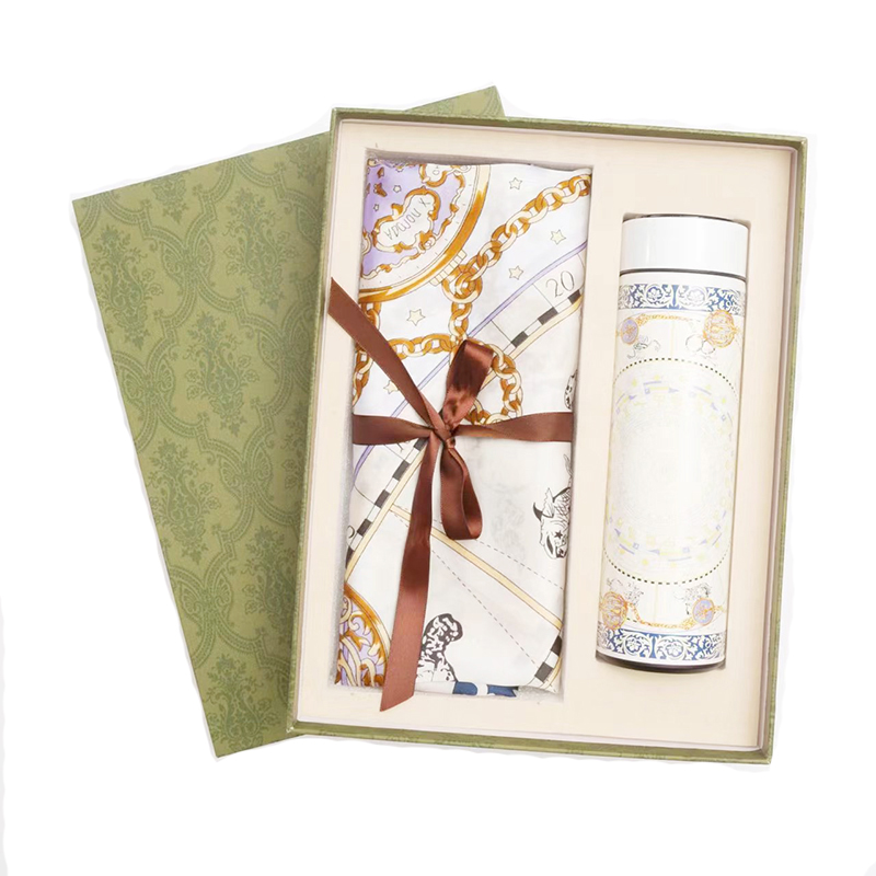 乐唯诗 NERVISHI HX-08 海上丝绸套装 含 保温杯 方巾 计价单位:套