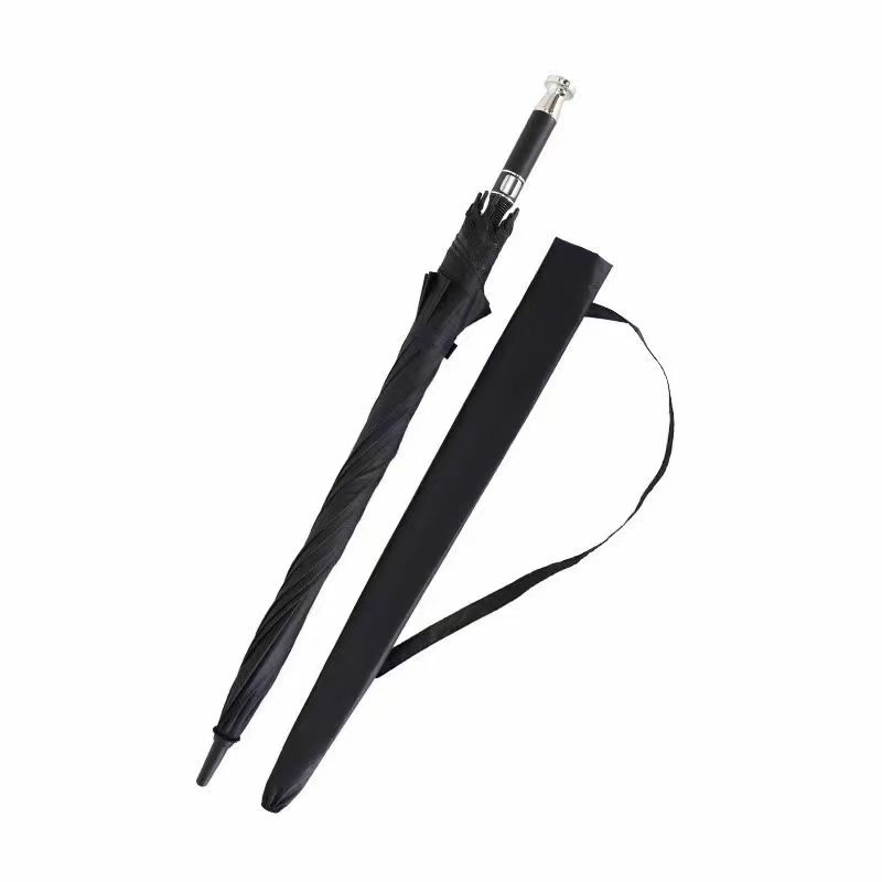 卖伞翁 27寸 长杆商务伞 黑胶伞 黑色 计价单位:把