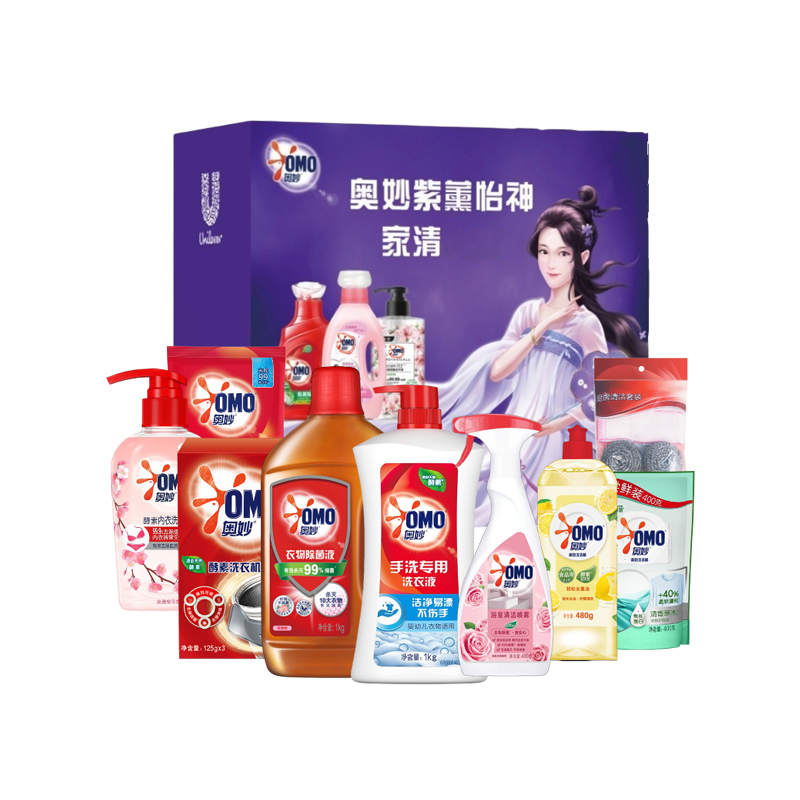 奥妙 OMO U24A13 紫熏怡神家清洗护9套装 3.935kg+400ml 计价单位:套