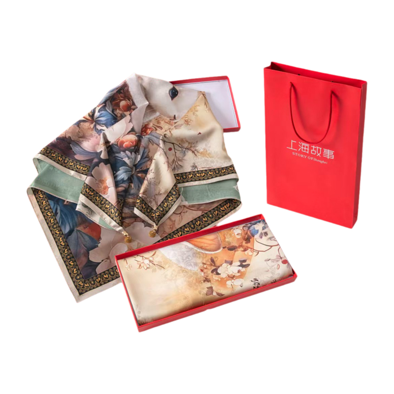 鑫彩之云 HX-VS09 幻彩梦镜丝巾套装 含丝巾 化妆镜 计价单位:套