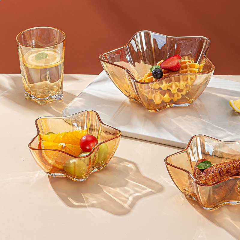 度佰特 43*8.5*24.5cm 钠钙玻璃星河五件套餐具套装 计价单位:套