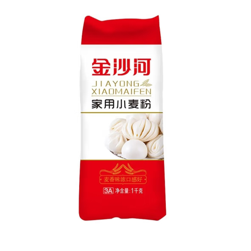 金沙河面粉 家用小麦粉 1kg*2包/4斤