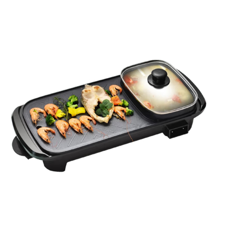 都市太太食来运转烤涮一体锅 DSTT-974622 黑色1层