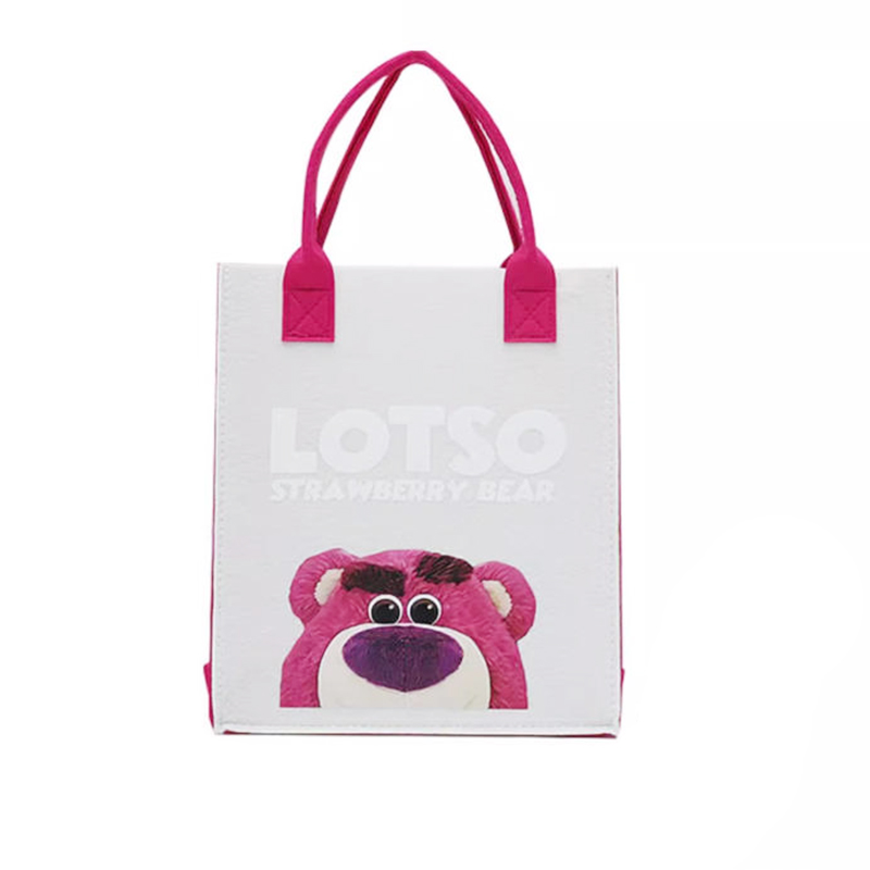 竹印象 H-0826 卡通图案毛毡包 图案随机 计价单位:个