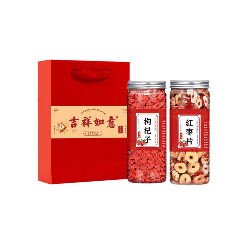 张小柔 15*20cm 2罐装花茶组合套装 含 枸杞 红枣片 计价单位:套