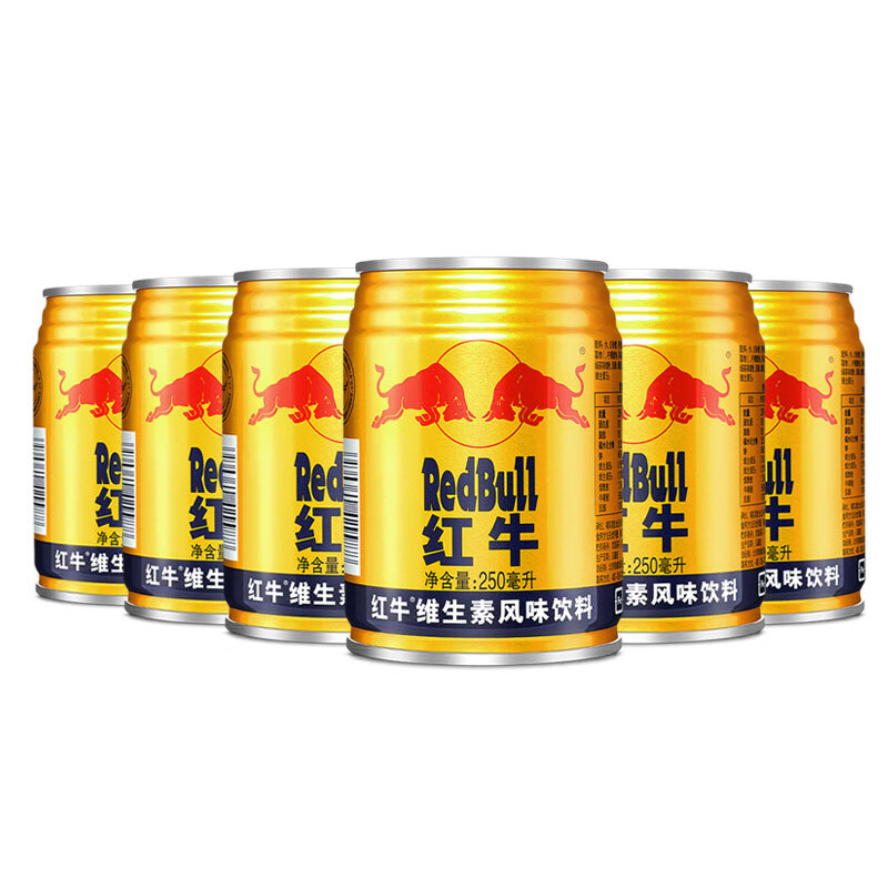红牛 REDBULL 250ml*6厅 维生素风味饮料 计价单位:提