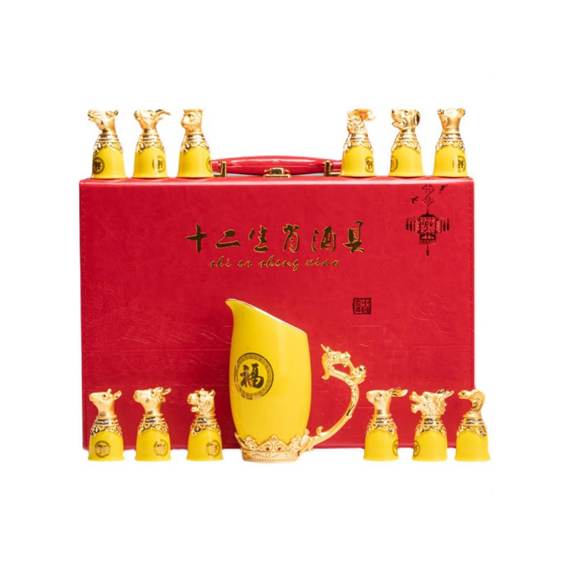 瑾明礼 35*10.6*30.5cm 十二生肖酒具套装 计价单位:套