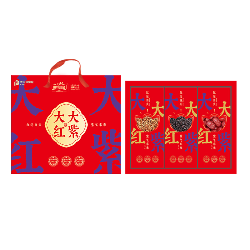 【太保形象品】山野源粮 大紫大红杂粮套装1000g