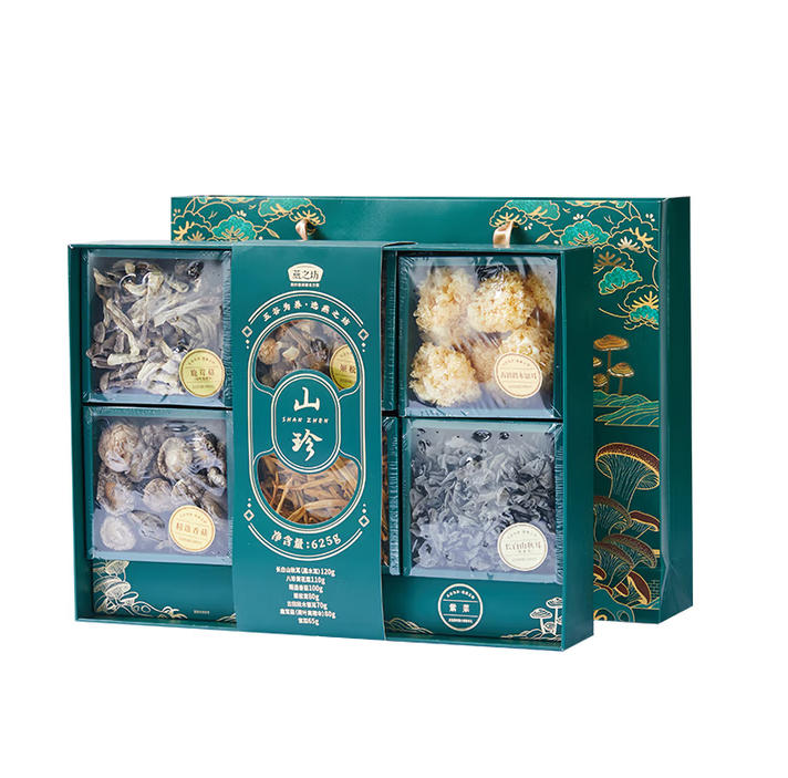 燕之坊山珍礼盒套装 625g （精选香菇，姬松茸，古田段木银耳，鹿茸菇，秋耳，八珍黄花菜 紫菜）
