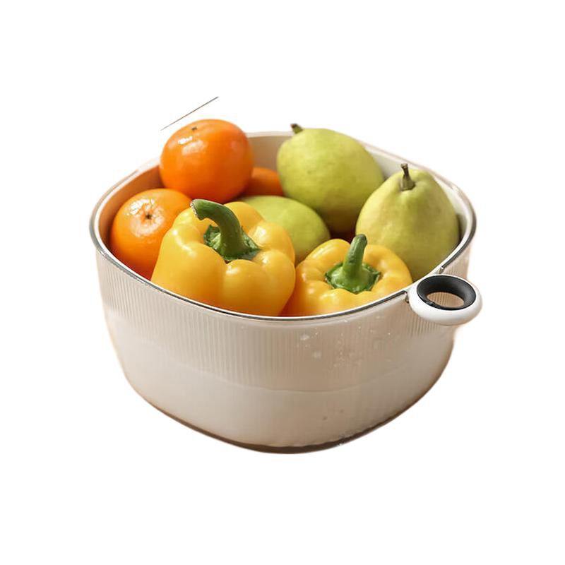 爱之旅 百里挑一沥水篮 白色6L（单位：套）