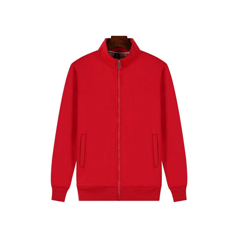 代可佳服饰 DKJIAFUSHI DJ-W0038 厚款华夫格立领卫衣 红色 计价单位:件