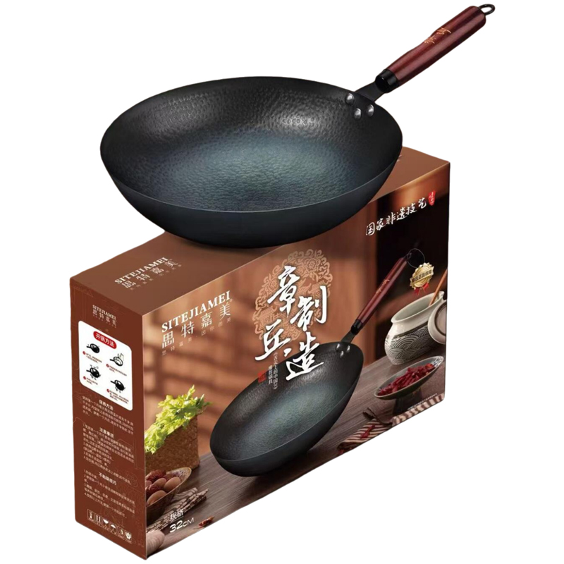 思特嘉美 50*12*35cm 章丘铁锅 32cm 计价单位:个