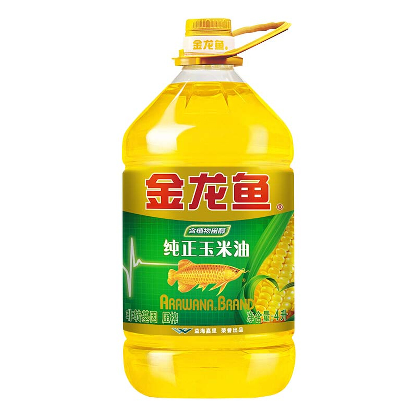 金龙鱼 非转基因压榨一级纯正玉米油4L+莲花香东北大米10斤