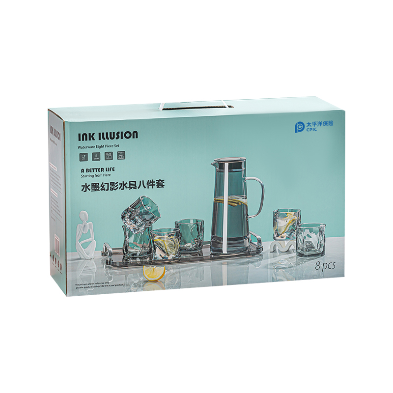 启航雅居 QIHANG SMHY/L8 水墨幻影水具八件套 计价单位:套