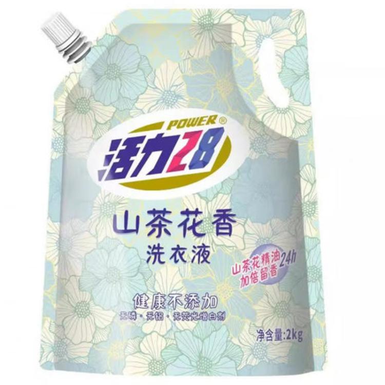 活力28 山茶花洗衣液 2kg 保质期：24个月 计价单位：袋 起订量：6