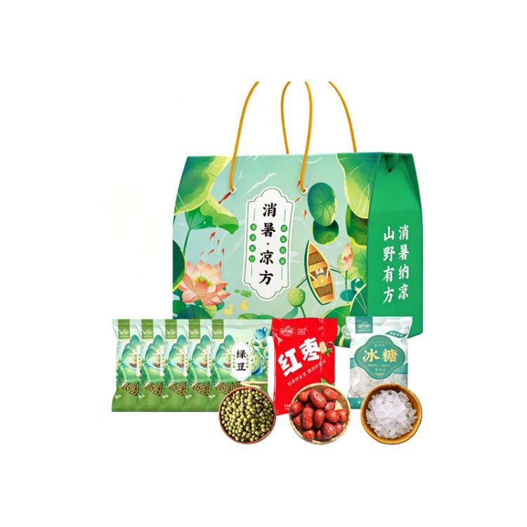 山野源粮 消暑凉方A款 绿豆100g*5 冰糖100g*1 红枣100g*1 计价单位：盒