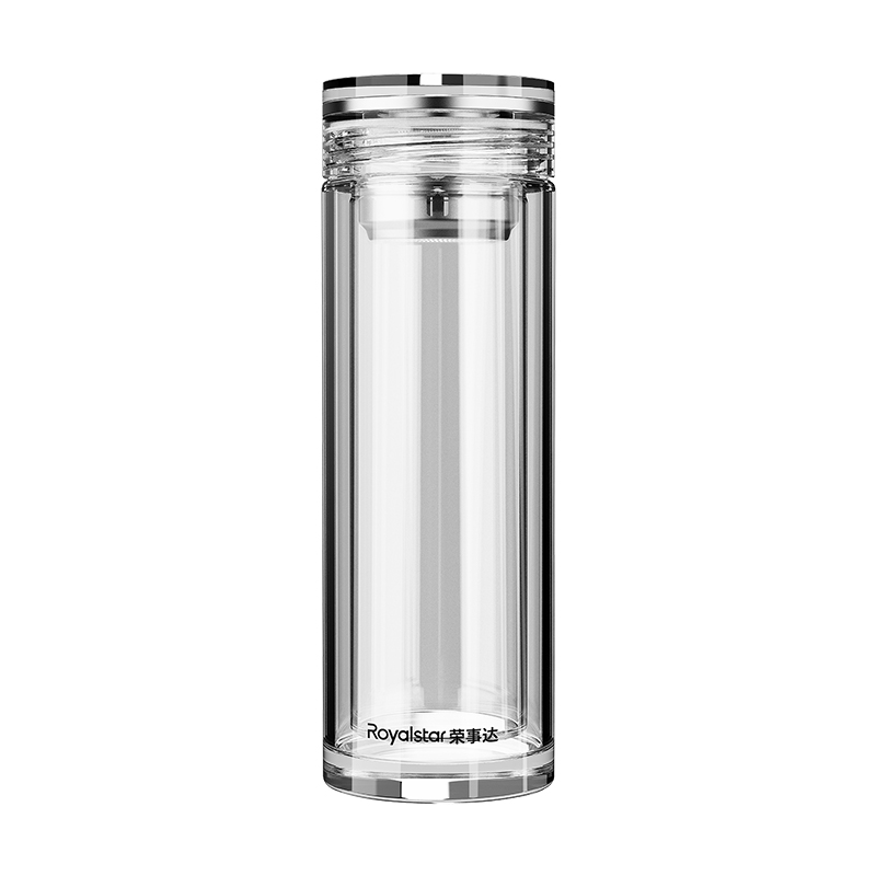 恒丰凯翔 高山流水玻璃杯 双层玻璃泡茶办公杯