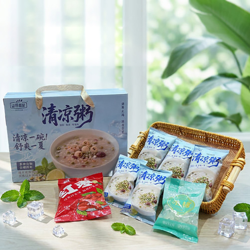 山野源粮 清凉一碗组合 清凉粥100g*5袋+红枣100g*1袋+冰糖100g*1袋